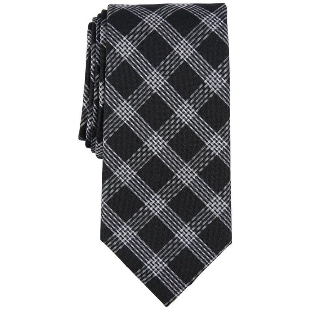 Michael Kors Men's Lombard Check Tie -
Black men’s tie
